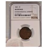 1865 Two Cent Piece