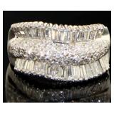 Platinum 2.00 ct Natural Brilliant Diamond Ring