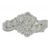 Platinum 1.00 ct Natural Brilliant Diamond Ring