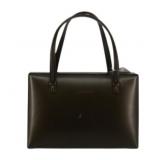 LOEWE Black Leather Designer Tote Bag