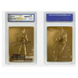 23K Gold To Brady Fleer Rookie Card