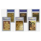 23K Gold Tom Brady NFL Card Set