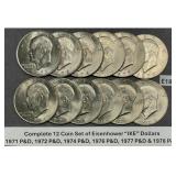 1971-1978 Compete Ike Eisenhower Coin Set