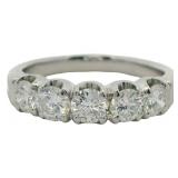 Platinum 1.01 ct Natural VS Brilliant Diamond Ring