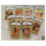 Random Pokï¿½mon Gold Custom Charizard PGC Card Lot