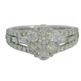 Platinum 1.20 ct Natural Brilliant Diamond Ring