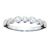 Brilliant 1/2 ct Antique Style Diamond Band