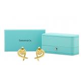 Tiffany & Co. 18k Gold Loving Heart Earrings