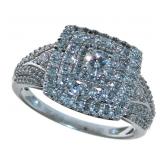 10kt Gold Cushion Cut 1.00 ct Diamond Ring