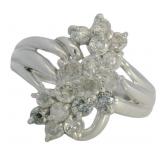 Platinum 1.00 ct Natural Brilliant Diamond Ring