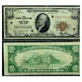 1929 $10 New York Federal Reserve Bank Note