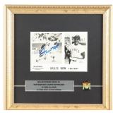 Autographed Willie Mays Giants Custom Display