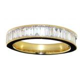 Brilliant 3/4 ct VS Baguette Lab Diamond Ring