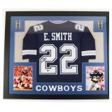 Autographed Emmitt Smith Custom Framed Jersey