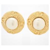 Chanel Pearl Clip-on Earrings