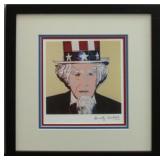 Uncle Sam Framed Giclee by Andy Warhol