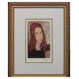 Jeanne Hebuterne II Framed Giclee by Modigliani