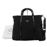 Prada Nylon Triangle Plate Handbag