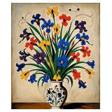 Mid Century Irises I Limited EDT by BEYONDALI