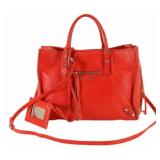 Balenciaga Red Leather 2 Way Shoulder Bag