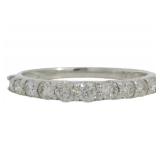 Platinum 1/2 ct Natural Diamond Band