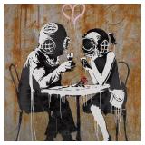 Think Tank c.2003 Giclee Canvas by BANKSY