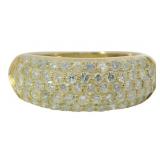 18kt Gold 1.00 ct Natural Brilliant Diamond Ring