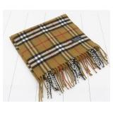 Burberry Check Pattern Scarf 100% LAMBSWOOL