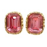 Yves Saint Laurent Gem Clip On Earrings