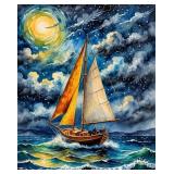 Stormy Seas LTD Edition Canvas by Van Gogh Limited
