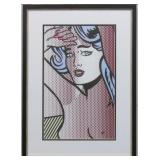 Blue Hair Nude GIclee by Roy Litchenstein