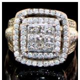 10kt Gold 2.00 ct Natural Brilliant Diamond Ring