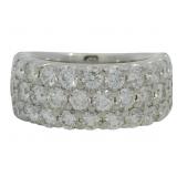 Platinum 3.44 ct Natural VS Brilliant Diamond Ring