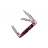 Hen & Rooster Red Pick Bone Stockman Knife