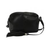 Yves Saint Laurent Black Leather Shoulder Bag