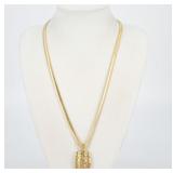 Yves Saint Laurent Omega Chain Large Gold Necklace