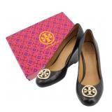 Tory Burch Leather Wedge Pumps Size 6