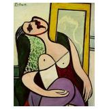 Sleeper in the Mirror Canvas by Pablo Picasso