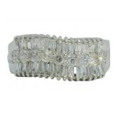 Platinum 1.00 ct Natural Brilliant Diamond Ring