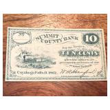 1862 10 Cent Obsolete Currency Note