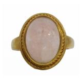 Oval 3.00 ct Pink Cabochon Moonstone Ring