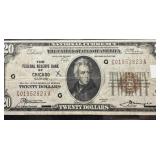 1929 Chicago $20 Federal Reserve Bank Note
