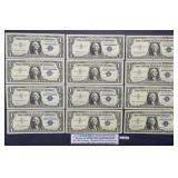 1957 Blue Seal $1 Silver Certificates