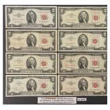 1953 Red Seal $2 Bills