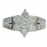 Platinum 1.00 ct Natural VS Brilliant Diamond Ring