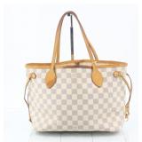 Louis Vuitton Damier Azur Neverfull PM Tote Bag
