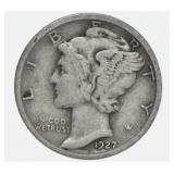 1927 Mercury Silver Dime