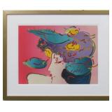 Flower Spectrum Framed Giclee by Peter Max