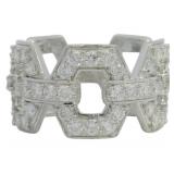 1.40 ct Hexagon Pave