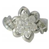 Platinum 1.00 ct Natural Brilliant Diamond Ring